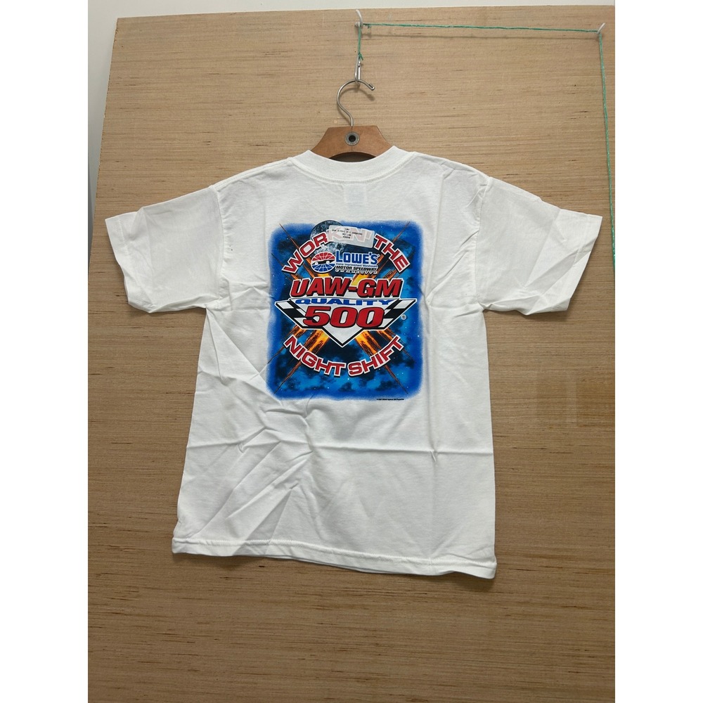 Night Shift Racing‎ Cars T Shirt Kids M 10-12 UAW GM Quality 500 - Picture 3 of 4
